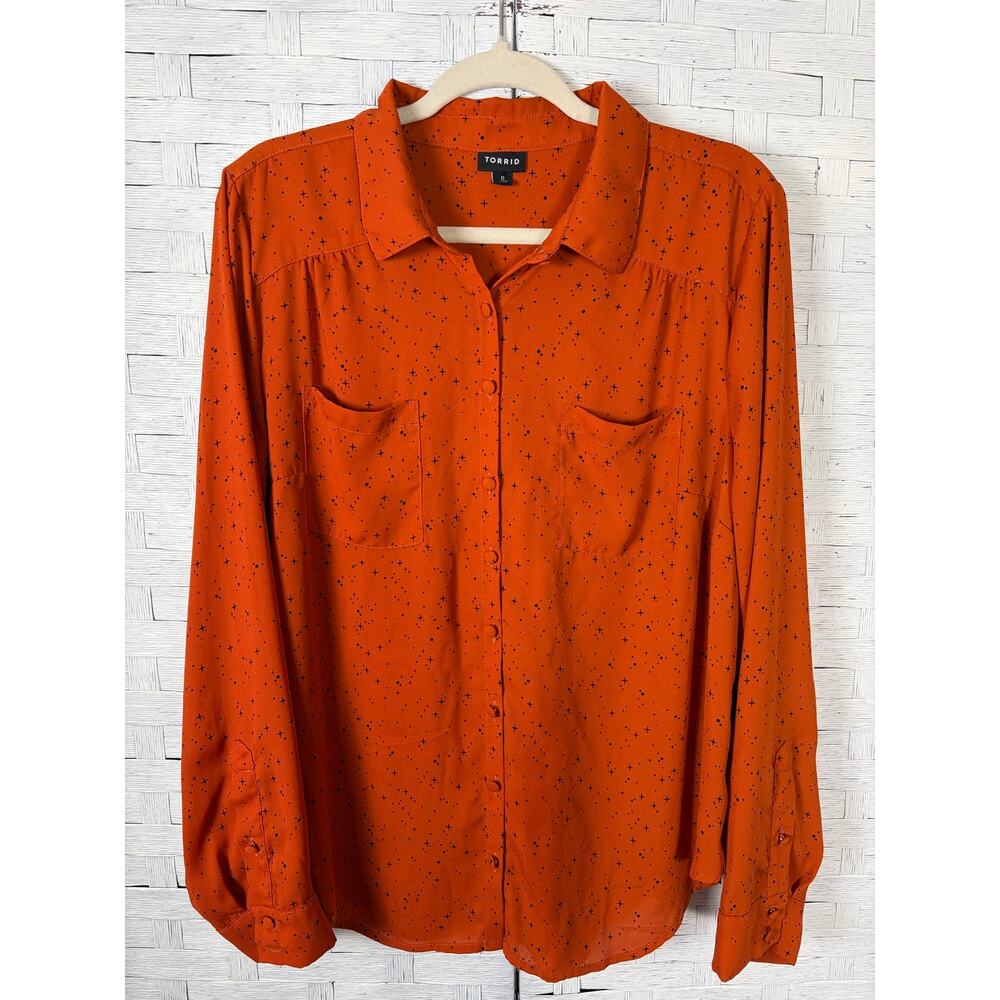 Torrid womens blouse button up whimsiGoth fall witchy feminine dark romantic